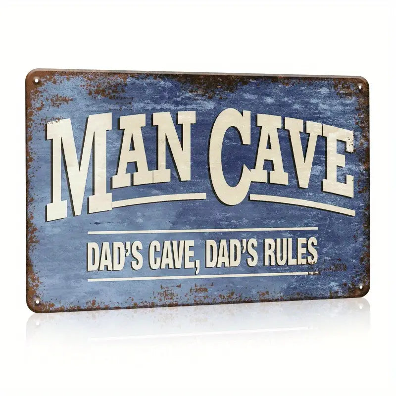 Man Cave Dad Sign Metal Tin Plate Sign Poster