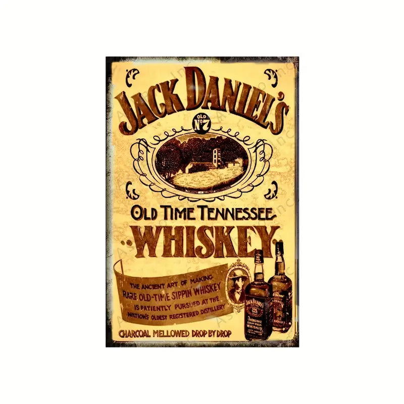 Jack Daniels Sign Metal Tin Plate Sign Poster