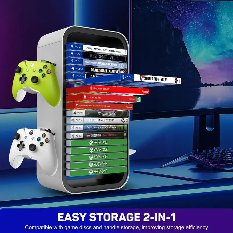 Storage Tower for PS4 PS5 Xbox Nintendo Switch