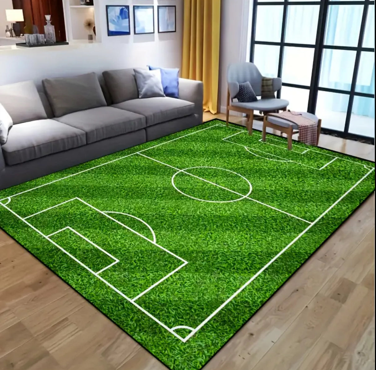 Football Field Rug Anti Fatigue Washable Waterproof