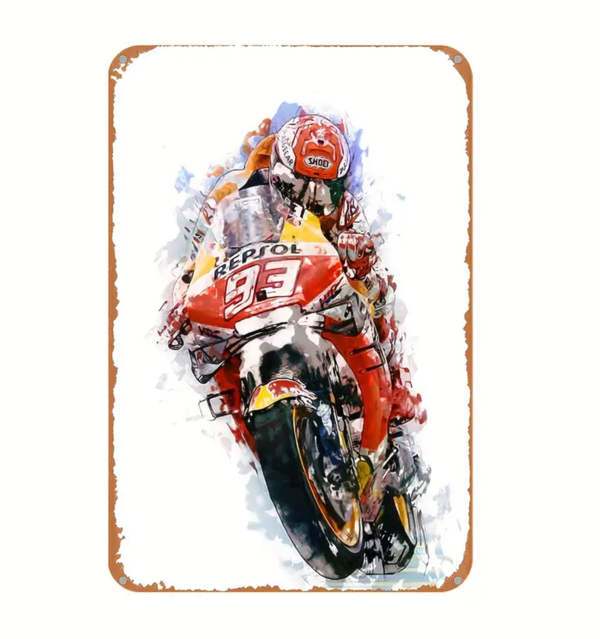 Motorbike Metal Tin Sign