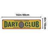 Dart Club Room Metal Sign