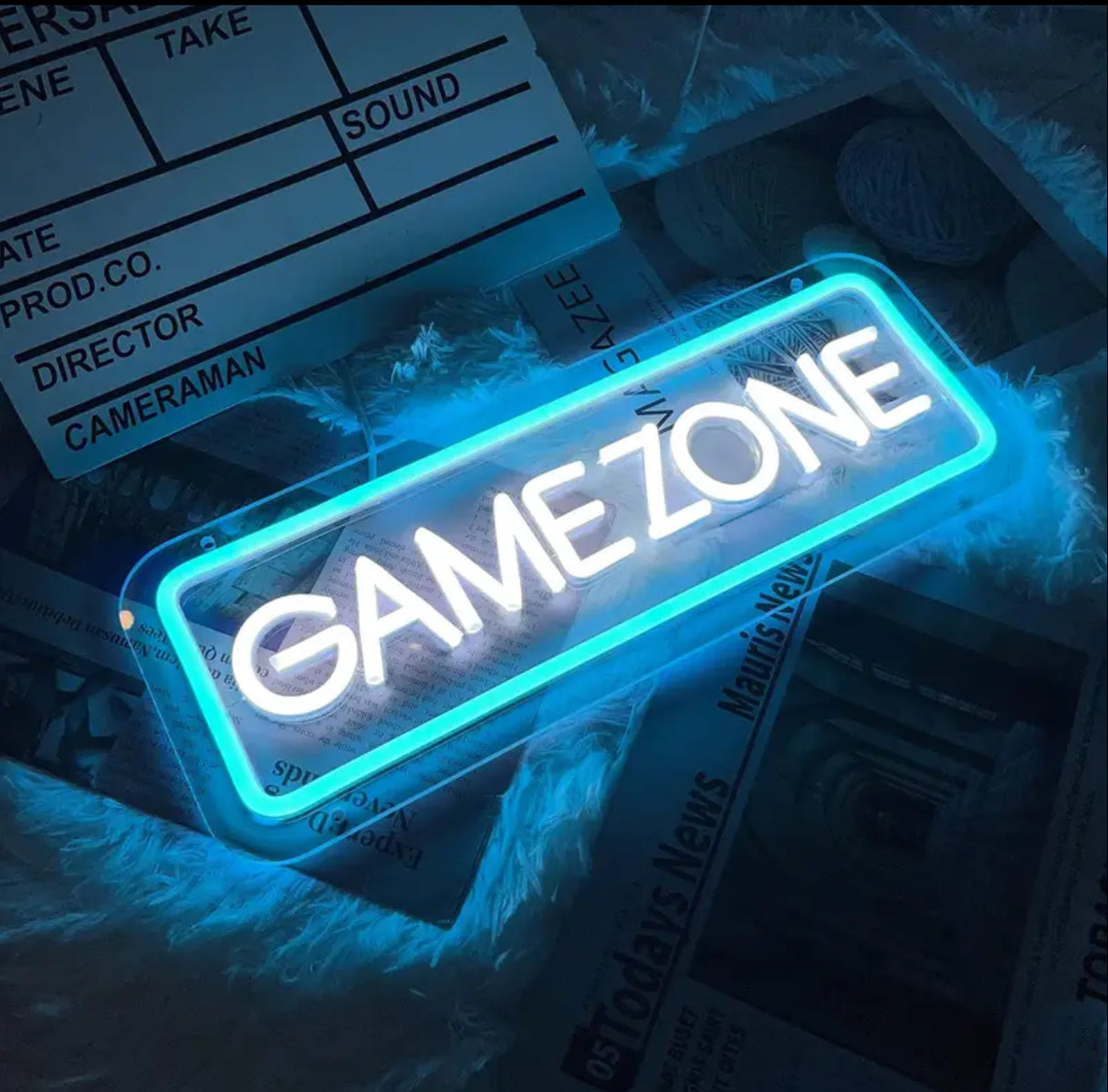 Game Zone Neon USB Gaming Sign Light