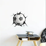 Football 3D Wallsticker - Waterproof & Removable Wall Decoration Sticker