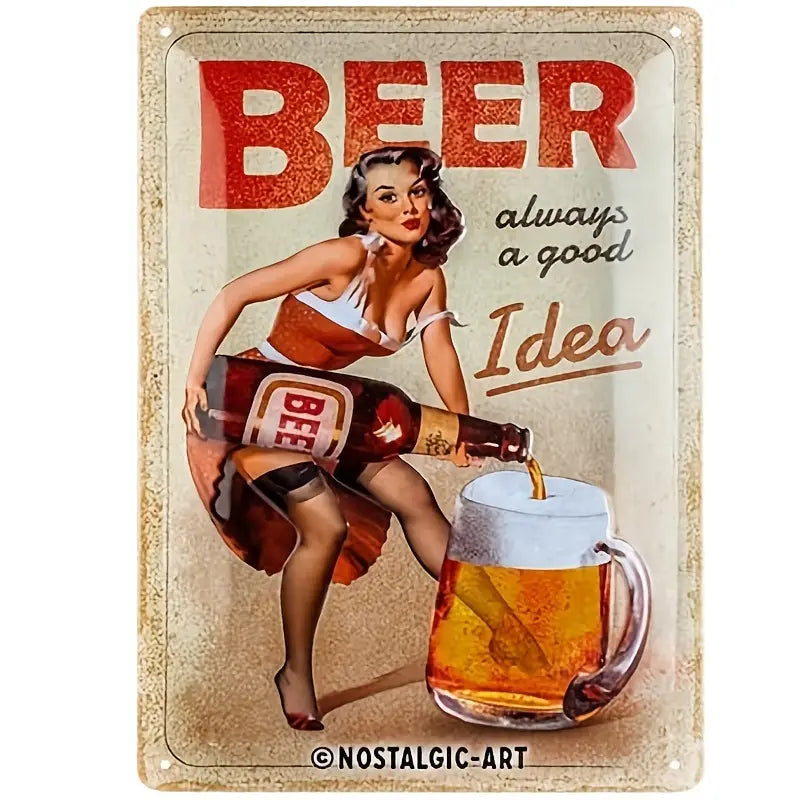 Beer Sign Metal Tin Plate Sign Poster