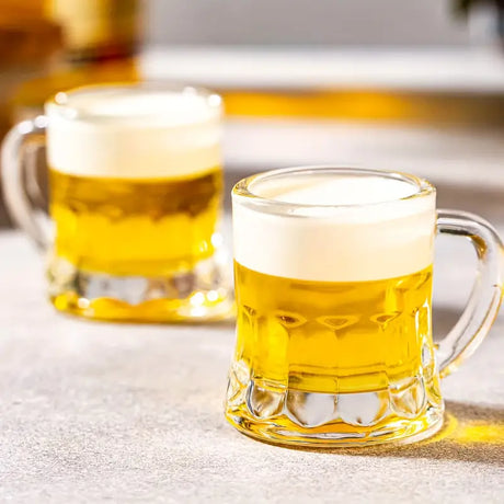 Mini Beer Mugs Shot Glasses - Set of 6