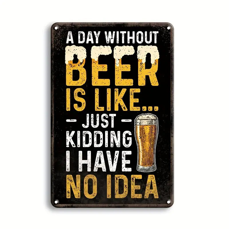 Beer Sign Metal Tin Plate Sign Poster