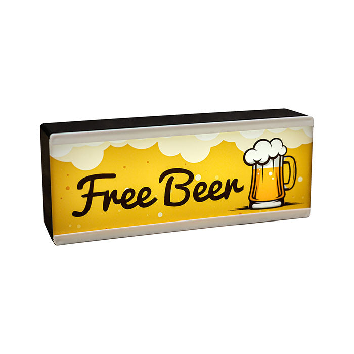 Free Beer LED Light Up Sign