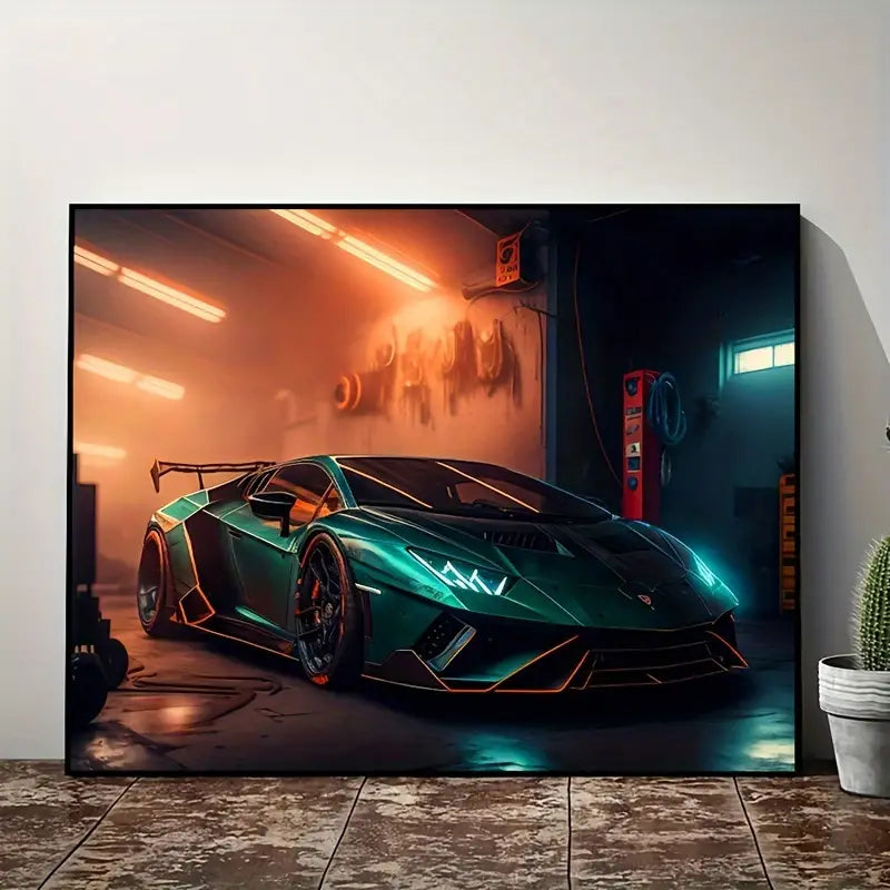 Sports Car Lamborghini Wall Decoration Poster