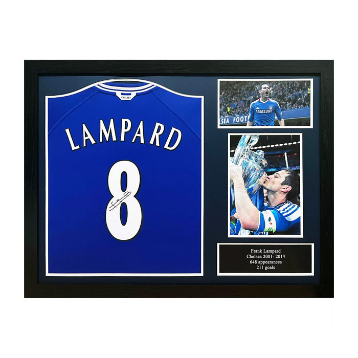 Frank Lampard Signed Framed Chelsea Shirt