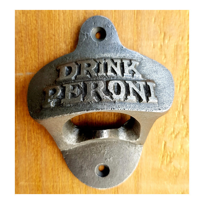 Wall Mounted Cast Iron Bottle Opener - Peroni