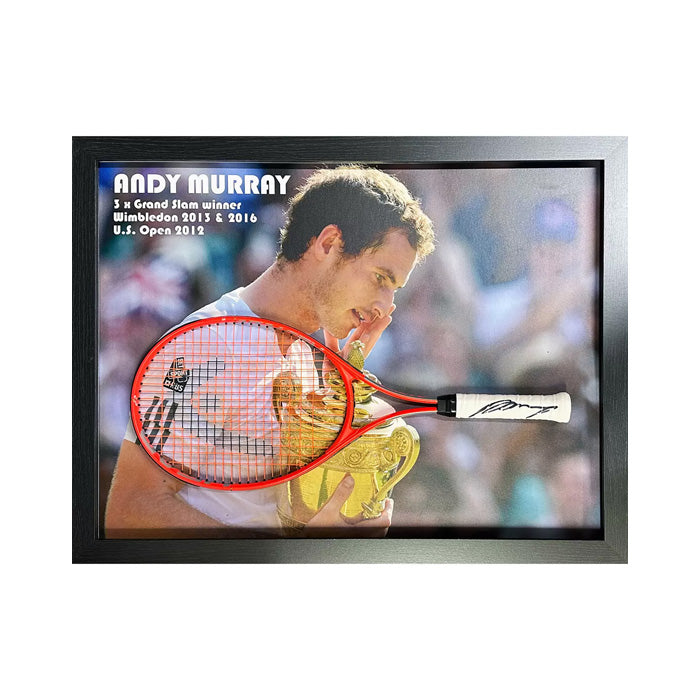 Andy Murray Signed Framed Tennis Racket