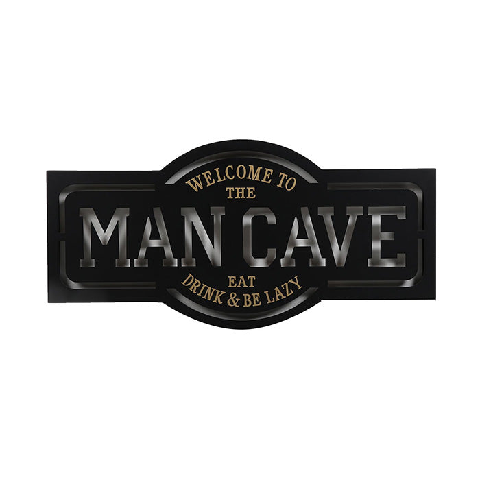 LED Monochrome Welcome To The Man Cave Sign